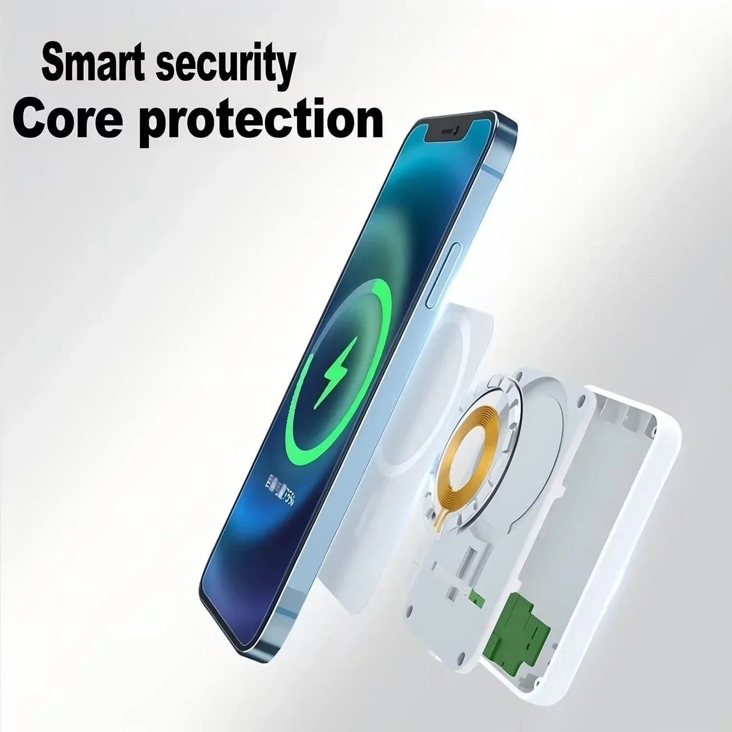 Magnetic Wireless Power Bank- Snap-On Fast Charging (10000mAh)