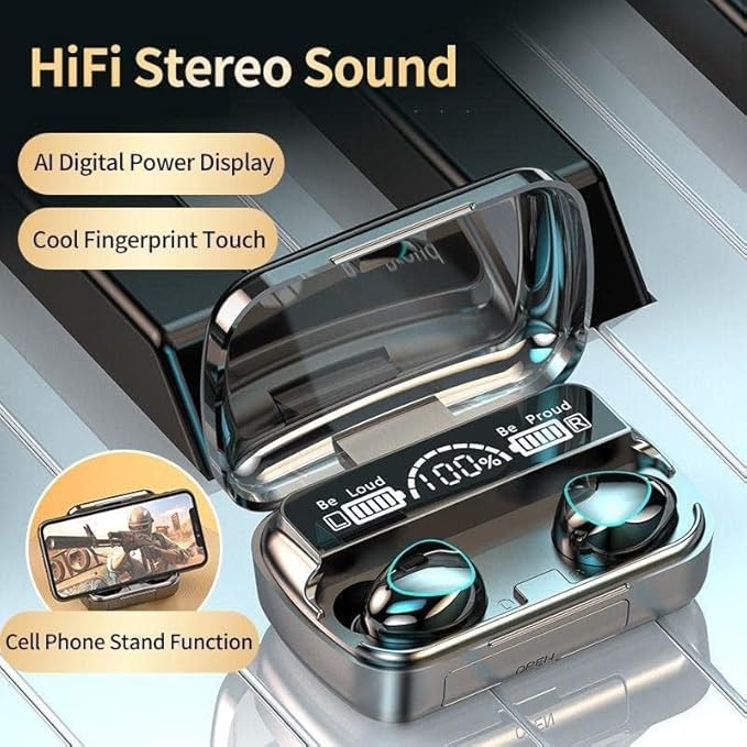 M10 Pro Wireless Earbuds with Hi-Fi Stereo Sound