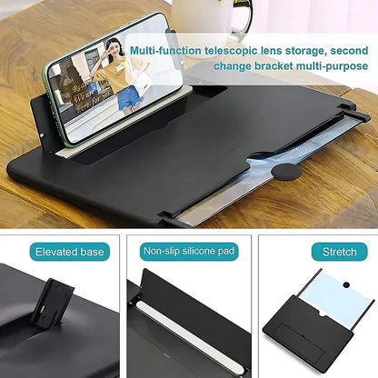 Magnifier Projector Phone Stand Holder Screen Magnifying