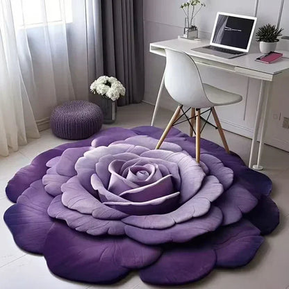 Floral Plush Diatomaceous Earth Floor Mat