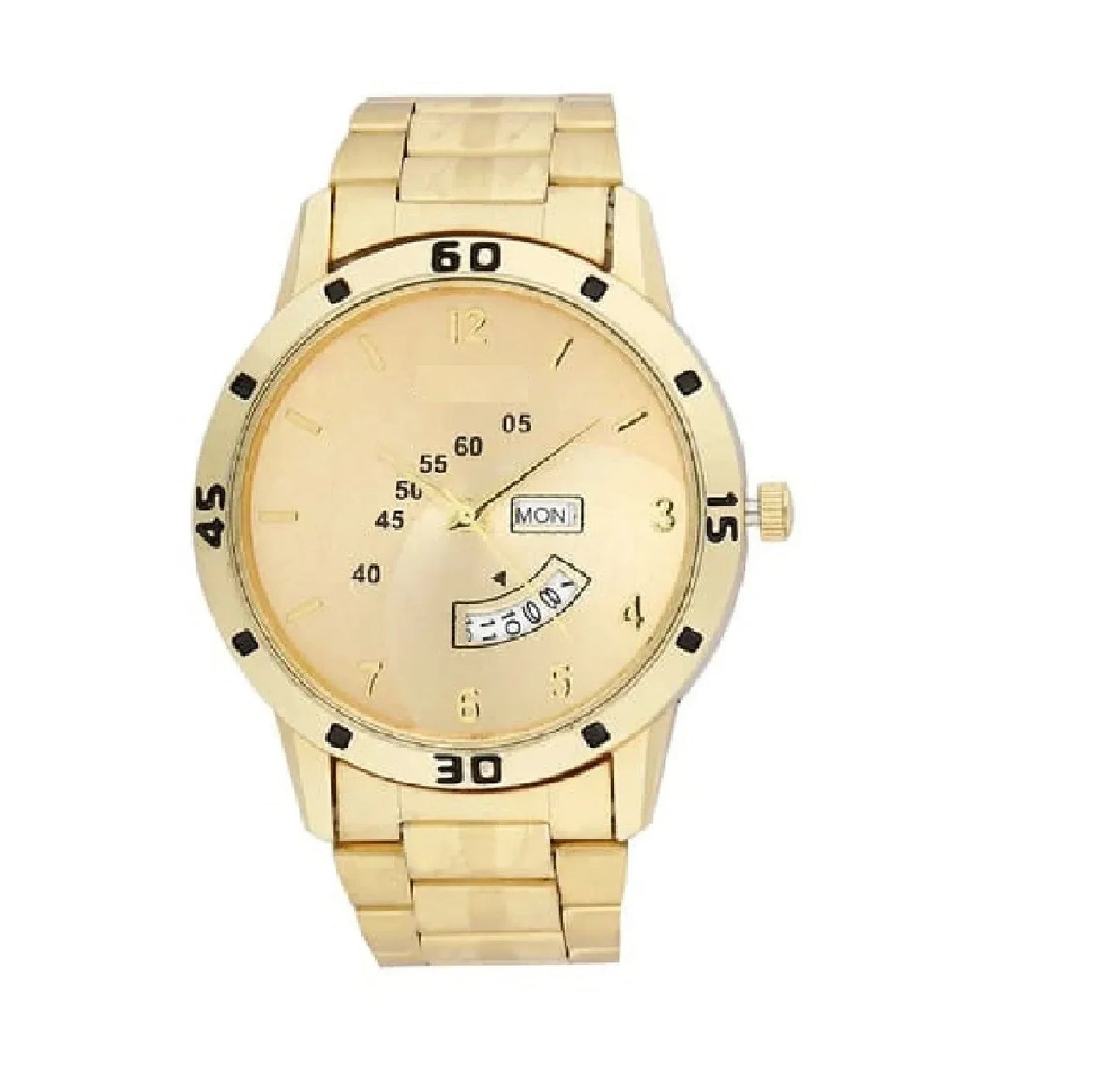 Wireless Watch Earpods With Charging Inbuilt Powerbank With Free Golden Analog Watch