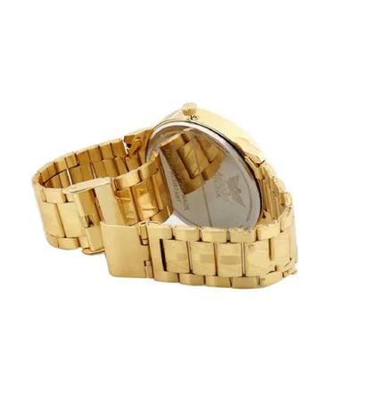 Wireless Watch Earpods With Charging Inbuilt Powerbank With Free Golden Analog Watch