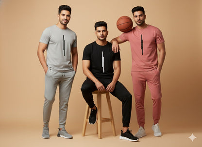 Men’s Round Neck Graphic Printed T-Shirts Combo Pack of 3