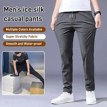 PREMIUM MEN'S HIGH STRETCH SKINNY LYCRA PANTS_ 🔥Buy1 Get 1 Free💥🤩 (Black & Gray) 🔥